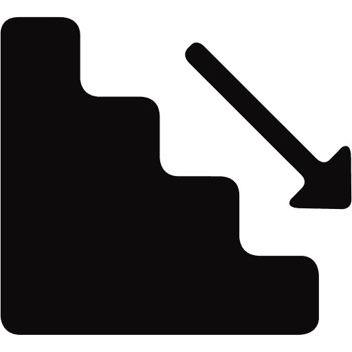 753137 emergency stairs icon